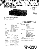 Sony TC-K333ESG - Service Manual